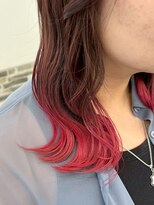 ヘアーアンドエステ ハラダ 滝ノ水店(Hair&Esthe Harada)&nbsp;エンドカラー/ピンクレッド/くびれヘア