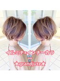 インナーカラー★ハイライト★イルミナカラー★カット★縮毛矯正