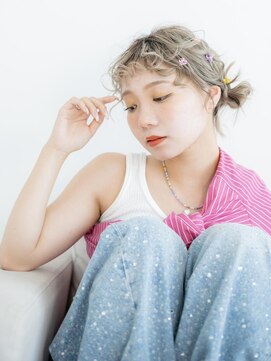 ソース ヘア アトリエ 京橋(Source hair atelier) ケアブリーチ♪透明感ブロンドベージュ