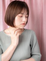 カバーヘア ブリス 上尾西口店(COVER HAIR bliss) シルキーベージュ前下がり切りっぱなしボブY上尾20代30代40代