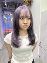 グロウ 渋谷西口(grow) 【ラベンダーカラー×レイヤースタイル】