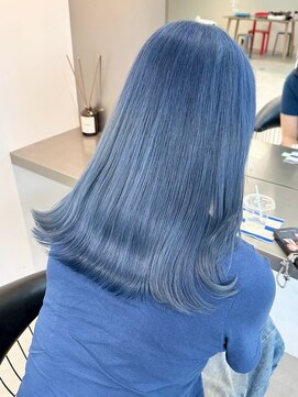 ラック 表参道(LUCK) ブルーカラー/ケアブリーチ/ブリーチ/表参道/原宿