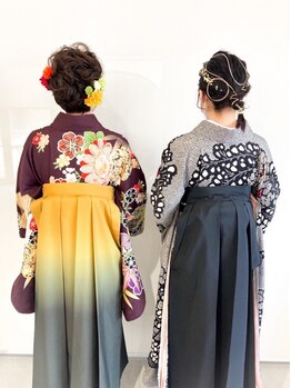 【スタジオ完備★】卒業式/七五三/成人式/訪問着等各種お任せ！美容師目線のお洒落な写真が撮影できる♪