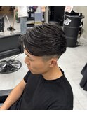 束間多めフェザーパーマ