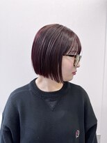 カルム 天神大名(calme)&nbsp;【calme】春色ハイトーン ボブ ピンクカラー 透明感カラー