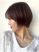 丸みショート/似合わせ春/ミルクブラウン/ブリーチなしp北浦和