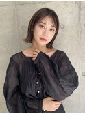 シースルーバング 外ハネボブ