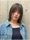 ＜kacho＞レイヤーボブ &nbsp;アッシュカラー　シースルーバング 