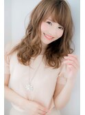 ＊LOREN＊大人ミルクティーカラースポンテニアス小顔ウェーブ