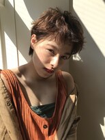 ヘアアンドデイスパ アグー(hair&dayspa AGU) 【横須賀中央 AGU】ハンサムショート 小顔 ブラウンベージュ