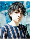 ~sofa~ナチュラルツーブロック×くせ毛風ウルフ