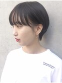大人かわいいフリンジウェーブボブ＃前髪＃ココアブラウン