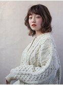 シースルー×ミディアムボブ