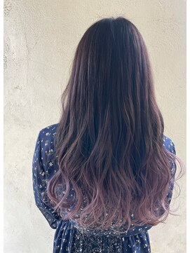 キャパジャストヘアー(CAPA just hair) グラデーションカラー×パープル