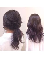 ヘアーラヴワン 足利(hair love One) パープルグラデーション