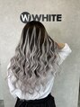 ホワイト(WHITE)&nbsp;グラデー ション