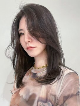 アイティーバイアルバム 松戸店(IT by ALBUM) オリーブレイヤー_チェリーブラウンフェミニンロング_ba409321