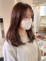 ポーチバイハニー オモテサンドウ(PORCH by HONEY omotesando)&nbsp;大人可愛い20代30代40代内巻きレイヤー×ココアベージュ