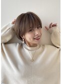 丸み 可愛い 柔らかい 抜け感 ショート