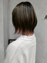 オーストヘアーフィガロ 本通り店(Aust hair Figaro) インナーカラー×外ハネボブAust hair広島美容院
