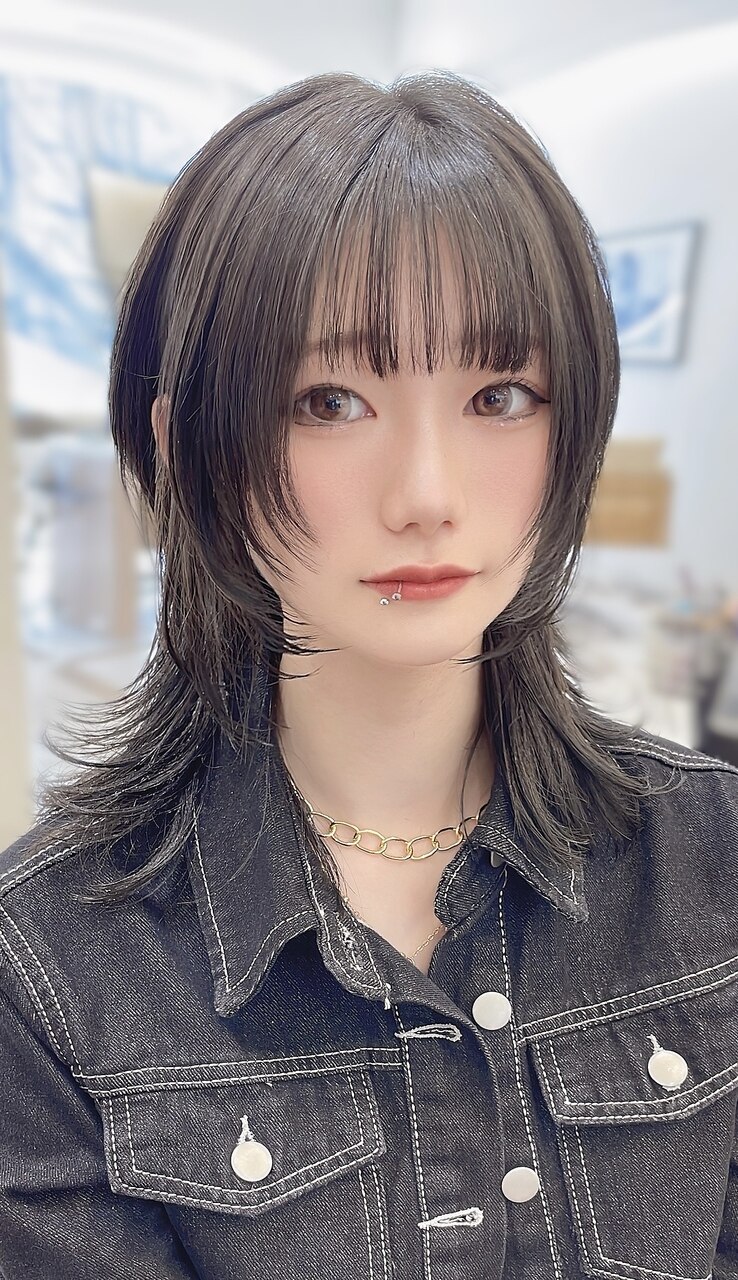 ミディアムウルフ/ウルフレイヤー/ウルフカット/名古屋ウルフ