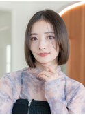 切りっぱなしボブ美髪質改善レイヤーボブナチュラルカラー
