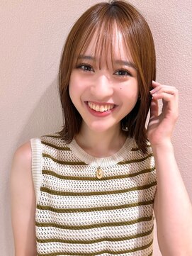 サンド ミュウ 横浜店(sand mieu) ボブディオリーブベージュ髪質改善縮毛矯正フェイスレイヤー