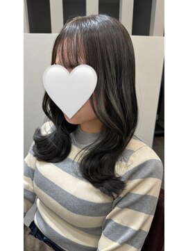 コア 梅田(Core) 黒髪/ネビージュ/小顔/髪質改善/縮毛矯正/オリーブグレージュ