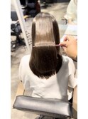 鏡面仕上げの髪質改善