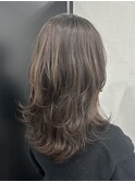 ロングウルフ ハイレイヤー カット 髪質改善 赤坂見附 美容室
