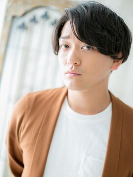 トニーアンドガイ メン 与野駅前店(TONI&GUY MEN) フェザーマッシュ黒髪韓国ヘアj与野