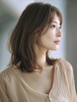 アルトリスト(Altruist Aging×HAIR&SPA) ★ダークアッシュ大人ガーリーボブ着物ミディアムレイヤーカット