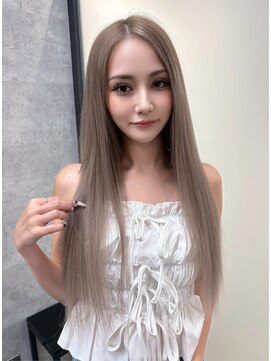 リリー(Lilley) 【稲永麻衣】ロングヘア+ブリーチ+コリエク+羽エクステ+韓国ヘア