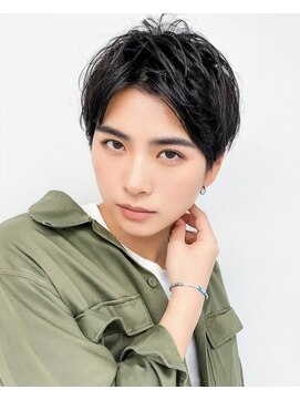 アース 名駅店(HAIR&MAKE EARTH) メンズモテヘア ニュアンスパーマ かきあげツーウェイバング