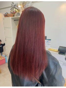 オリビアヘアー(OLIVIA HAIR) 艶感たっぷり大人可愛いミルクティーピンク