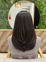 エヌ 北千住(N)&nbsp;オリーブグレージュにレイヤーカット