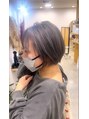 ハイク(HYKE)&nbsp;ショート×グレー【ケアブリーチ/髪質改善/ハイライトカラー】
