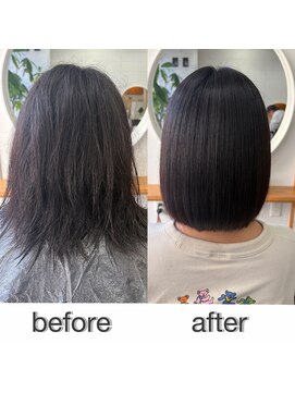 ツヤ髪髪質改善縮毛矯正
