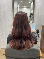 テーラヘアー 木更津本店(TELA HAIR) チェリーレッド×巻き髪