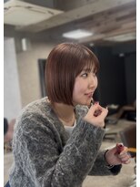 リンクエン(Link enn)&nbsp;【ピンクベージュ】髪質改善/ボブ