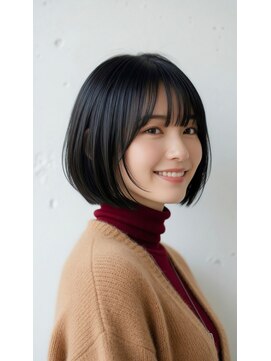 コートフィールエー(CO_T feel.a) 骨格にフィットする美シルエット。大人可愛い黒髪ミニボブ