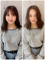 アフィーロ(ACHFILO)&nbsp;前髪エクステ 韓国レイヤー 顔周りカット 髪質改善 印象設計　01