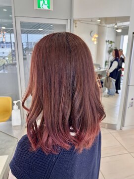 ステラ ヘア デザイン サロン(STELLA hair design salon) 春色ピンクのおしゃれカラー。Y