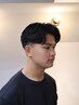 【熊田限定/直毛が激変】カット＋柔らかく動くフェザーパーマ [メンズパーマ]