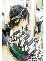 ロカット サロン(Roquat Salon) 卒業式袴シニヨンヘアアレンジ【ヘアアレンジ 立川/立川南口】