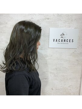 バカンス(VACANCES) ダークグリーンウエーブスタイル