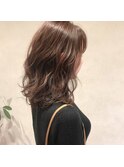 透け感のある大人セミロング