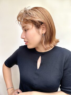 ランティス(LANTiS) ボブ×クリクリバング×ハイトーンベージュ