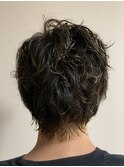 波パーマ、メッシュインナーカラー