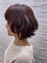 ステア ケース(stair case)&nbsp;【大人かわいい ツヤ髪】レイヤー ウェーブ ミディアム ボブ